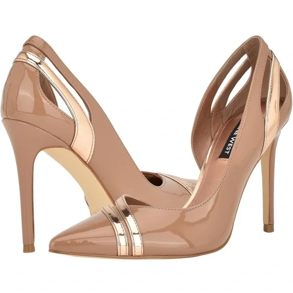 NWOT • Nine West • Women's Findme Pump • Clay/Gold • Size 10M • FABULOUS! - Picture 1 of 17